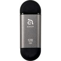 ADAM elements ADAM iKlips C Lightning USBメモリ 128GB グレー ADRAD128GKLCGYJ 1個（直送品）