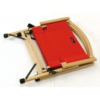 スパイス バカンス　キャンパスフォールディング　ウッドディレクターチェア　レッド SFVY1920RD 1台（直送品）