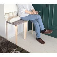 【軒先渡し】ヤマソロ Motley スタッキングスツール 角型 レッド 40-550 1セット(5脚入)（直送品）