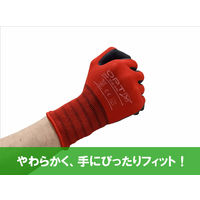 【天然ゴム背抜き手袋】 ウィード OPTY（オプティ） 天然ゴム薄手 OP-280R レッド M 1袋（5双入）