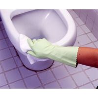 【ビニール手袋】 ショーワグローブ ワーキング中厚手 No.111 グリーン M 1双