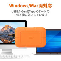SSD 外付け 2TB ポータブル 5年保証 Rugged SSD 耐衝撃 IP67 STHR2000800 LaCie 1個