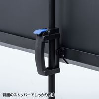 サンワサプライ プロジェクタースクリーン 三脚式 16:9 100型相当 幅2370×奥行860×高さ3100mm ブラック 1個（直送品）