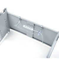 サンワサプライ ケーブル配線トレー ワイヤー Sサイズ 汎用バックパネル取付け型 幅537×奥行193×高さ131mm グレー CB-CT7 1台（直送品）