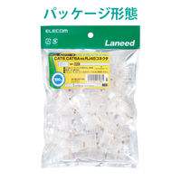 RJ45コネクタ CAT6・CAT6A対応 単線・ヨリ線対応 100個入り LD-6RJ45T100 1袋（100個入）（直送品）