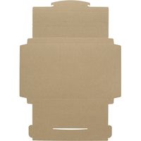 【底面A4】ラクポスBOX 縦228×横312×高さ25mm クラフト 1袋（10枚入）HEIKO