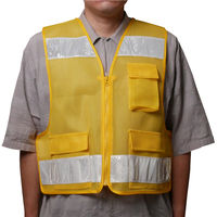 【安全ベスト】 小野商事 エースグローブ パトロールベスト 7cm幅 イエロー No90854 1着