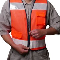 【安全ベスト】 小野商事 エースグローブ パトロールベスト 7cm幅 オレンジ No90853 1着