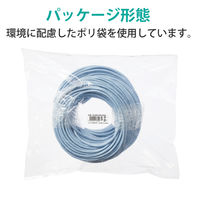 LANケーブル 70m cat6A 爪折れ防止 ギガビット 単線 ブルー LD-GPAT/BU70/RS エレコム 1個（直送品）