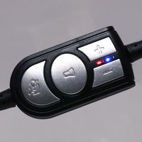 ヘッドセット　USB（A）接続/マイク付/USBヘッドセット シンプルタイプ/UHP-03/BK　1個　ミヨシ