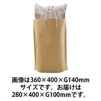 宅配袋 底ガゼット型 フラップなし 茶 W280×H400×G100mm 1パック（10枚入） 今村紙工