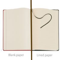 ハードカバーノート クオバディス アバナ　ノート１６ｘ２４ｃｍ　横罫　 レッド １冊（直送品）