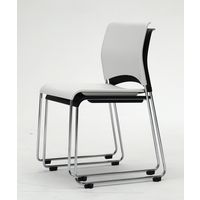 【軒先渡し】オリバー PDシリーズ ミーティングチェア スタッキング可能 横連結可能 ブラック PD・CM-001・BK 1脚（直送品）