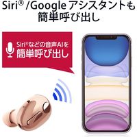 Bluetoothヘッドセット 極小 Type-C端子 最大連続待受約120時間 簡単接続ガイド ゴールド LBT-HSC30MPGD エレコム 1個