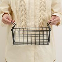 不二貿易 スタッキングワイヤーバスケット BK 26x18x10 26683 1個