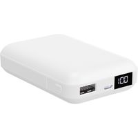 磁気研究所 液晶表示付きモバイルバッテリー10000ｍAh　ホワイト HD-MBLCD10000BTWH 1個（直送品）