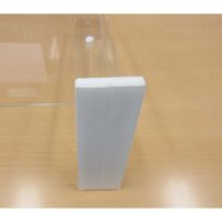 エージ 飛沫フェンスガード110 幅1120×奥行200×高さ710mm クリア/ホワイト AG-CRN110-CL （飛沫防止・飛沫対策）1台（直送品）