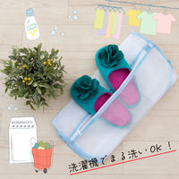 センコー SDS　ローズ　花モチーフ付き スリッパ　約24.5cm　バイオレット SDS150399 1足（直送品）