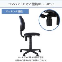 Netforce エルスリー オフィスチェア 軽量 肘無 布張 座面昇降 グレー NF-WLT-2-AW 1脚（直送品）