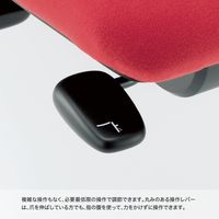 【設置込】イトーキ カシコチェア 固定肘 ハンガー無 ビニールレザー張 樹脂シェル ナイロンキャスター ピンク×ホワイト 1脚（直送品）