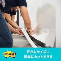 スリーエム(3M) ポストイット ホワイトボードフィルム 洗えるイレーサー付 1.2m×0.9m 白 1個 DEF 4X3