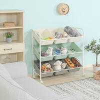 不二貿易 キッズラック color 3列3段 幅905×奥行360×高さ860mm 38293 1台（直送品）