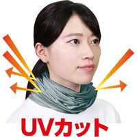 アーテック UVフェイスカバーマスク瞬冷(ブルーグレ―) 日焼け防止 息苦しくない UVカット 51194 1セット(2個)（直送品）