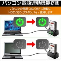 ロジテック HDD・SSDスタンド/1Bay/USB3.0対応 LGB-1BSTU3 1個