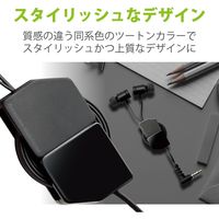 エレコム マイク付きイヤホン φ3.5mm ピンジャック カナル型 9.2mmドライバー採用 EHP-FR10CMBK 1個