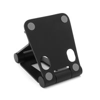 スマホスタンド 折りたたみ小型/～5インチまで対応/mini DOUBLE SWING/ブラック AS-MWBM-BK 1個 アーキサイト