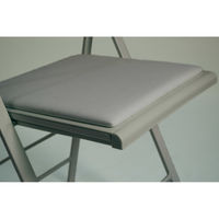 arrmet ポケットクッション 折り畳みチェア グレー POCC-GY 1セット(2脚入)（取寄品）