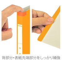 プラス 年組氏名 スクール フラットファイル A4タテ オレンジ 79348 1冊