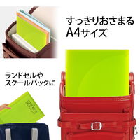 プラス 年組氏名 スクール プリントファイル A4 2ポケット グリーン 79756 1セット(5冊)