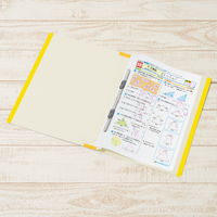 プラス 年組氏名 スクール フラットファイル A4タテ イエロー 79347 1セット(10冊)