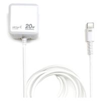 エアージェイ PD20W対応AC充電器直付けTYPE-C WH AKJ-PD20 1台