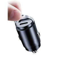 エアージェイ PD20W最小カーチャージャーUSB(A+C) DKJ-PD3 BK 1個