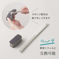 ボトル洗いスポンジ スリム 抗菌加工 グレー 1本 マーナ