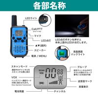 特定小電力トランシーバー TRX-02 1個 介護施設 連絡用 アウトドアやレジャーで活躍、また災害時、避難時、作業時 免許・資格不要