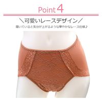 辻一 吸水消臭ショーツ レースデザイン 防水 抗菌防臭 薄型失禁パンツ 女性用 SPL-GSC-587LLBL 1セット(3枚組)（直送品）