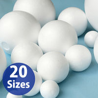 日本紐釦貿易 丸スチロール スチボール芯 60mm 10個入 CN411 1袋(10個)