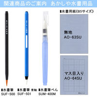 あかしや 書道用品 水書 水書用紙 B5判・無地 AO-63SU 1個