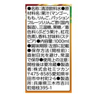 ミツカン フルーティス RICH マンゴーピーチ ストレート 1000ml（1リットル）1セット（12本）