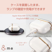 AirPods 第3世代 ソフト カバー 落下防止 カラビナ付 クリア×ゴールドライン AVA-AP5UCMCR エレコム 1個（直送品）