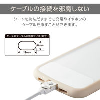 スマホ ストラップホルダー シート ケーブル穴用 1口タイプ 2枚入り ホワイト P-STHD1WHN エレコム 1個