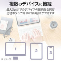 ワイヤレス キーボード Bluetooth パンタグラフ 充電式 スタンド付 ブラック TK-TM15BPBK エレコム 1個