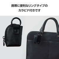 イヤホンケース ワイヤレスイヤホン ソフトレザー L字ファスナー Sサイズ ブラック TWS-EP23LSBK エレコム 1個（直送品）