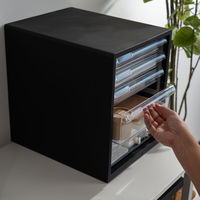 JEJアステージ ファイレックスレターケース F5 5段 ブラック 1セット（1個×5）