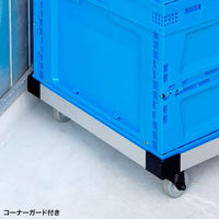 サンワサプライ アルミドーリー(コンテナ用台車) 75リットル仕様 CART-FA975SV 1個（直送品）