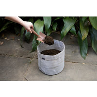 【園芸用品】 アイリスオーヤマ テキスタイルプランター ラウンド グレージュ TXP-R25H 1個