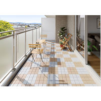 アイリスオーヤマ セラミック調タイルデッキ ブラウン CTD-300 1枚